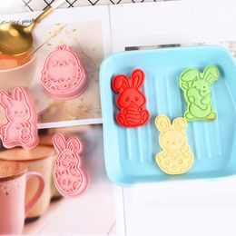 Baking Moulds 1set Cookie Cutters Biscuit Mold Cute Bunny Sheep Biscuit Stamp Molds for Home Cookies Molds Kitchen Accessories DIY Baking Tool 230421