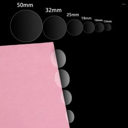 Gift Wrap 8/24/48/70/96/132pcs Transparent Round Gloss Clear Dot Sticker Self Adhesive Label Wafer Seal 1 Sheet