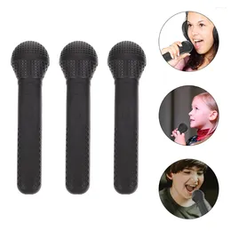 Microphones 3 Pcs Simulation Microphone Kids Playset Party Supplies Music Props Abs Stage Plastic Toys Child Educational Simulated Mics