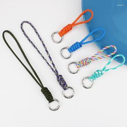 Keychains Color Short High Quality Wrist Rope Keyring Loss Proof Ring Buckle Long Braided Umbrella Car Keychain Pendant