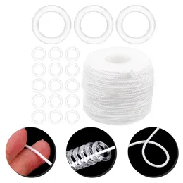 Curtain Roman Shade Hardware Kit Accessories White See Through Curtains Blind Rings