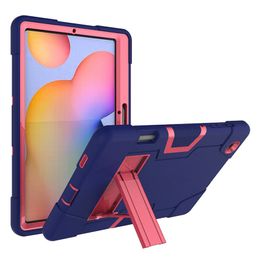 Shockproof Tablet Cases for Samsung Galaxy Tab S6 Lite 10.4 2022 P613 P619 P610 P615 Newest Colourful Kickstand Shells with Pencil Slot 10pcs