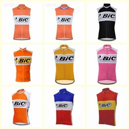 BIC team Cycling Sleeveless jersey Vest Summer men Bike tops breathable quick dry mtb Clothes Bicycle Sports Uniform U71705274T