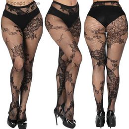 Sexy Socks DOIAESKV Sexy Women Lingerie Fishnet Tights Sexy Jacquard Thigh-Highs Stockings Tights Pantyhose Lace Floral Hosiery Plus Size Q231122