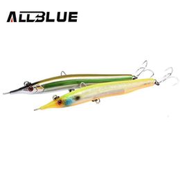 ALLBLUE ZAG 133 Needlefish Stick Needle Fishing Lure 133mm 30g Sinking Pencil 3D Eyes Artificial Bait Sea Bass Saltwater Lures T19268y