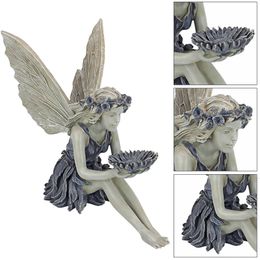 Garden Decorations Resin Angel Statues Sculptures Fairy Statue Beautiful Sculpture Decoration Art Outdoor Indoor Decor Home 230422