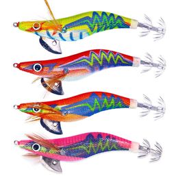 Fishing Hooks 10.5cm 12.2g Luminous Squid Jigs Hook Octopus Tackle Bait 2.5 Artificial Saltwater Hard 231122