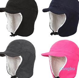 Ball Caps Outdoor Winter Hat Women Men Thickened Warm Baseball Cap Windproof Ear Protection Earflap Casual Sprot Male Dad