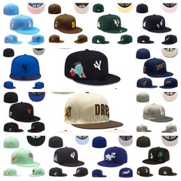 Newest Fitted hats baseball sizes hat designer hat All teams Logo Cotton Embroidery new era cap Snapbacks Athletic hats street Outdoor sports sizes Cap mixed order