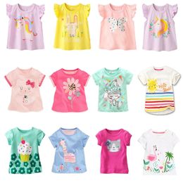 Tshirts Kids Girl T Shirt Summer Baby Cotton Tops Toddler Tees Clothes Children Clothing Cartoon Tshirts Short Sleeve 29Y 230421