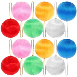 Decorative Flowers 4cm Silk Thread Balls Christmas Pendant Colourful Snowball Hanging Tree (Random)