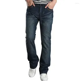 Men's Jeans Men Denim Small Flare Pants Korean Casual Micro Horn Biker More Sizes 28-38