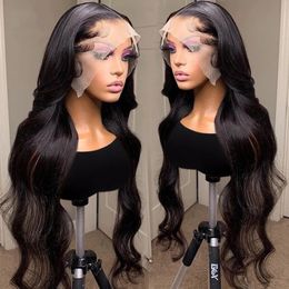 HD Transparent 13x6 Body Wave Lace Front Human Hair Wigs Brazilian 30 inch Wear Go Glueless Wig 13x4 Synthetic Lace Frontal Wigs For Women