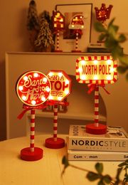 Christmas Decorations Street Sign Decorative Light Wood Day Multipurpose Energy Saving LED 231121