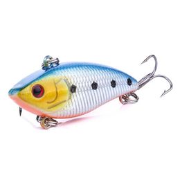 HENGJIA 5cm 6g VIB Vibrations Fishing Lure Bait 100pcs Deep Diving Swimbait Vibration with Artificial Hrad Plastic328O