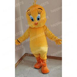 Performance yellow bird Mascot Costumes high quality Cartoon Character Outfit Suit Carnival Adults Size Halloween Christmas Party Carnival Dress suits