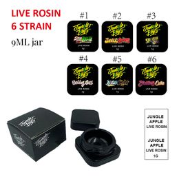 Jungle boys Containers Live rosin 9ML glass jar with box packaging
