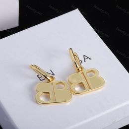 Womens Earrings Luxury Designer Hoop Earring Letter B Earrings Silver Gold Hoops Designers Jewelry Men Orecchini Charm Studs Huggie top