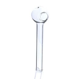 Pyrex hookah Glass Oil Burner Smoking Pipe thick clear tube nail somking pipes water bong Vvrmd