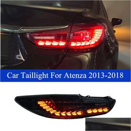 Turn Brake Light Car Styling Taillight Assembly For Mazda 6 Atenza Led Tail Rear Add Signal Lamp 2013- Drop Delivery Mobiles Motor Dhtcu