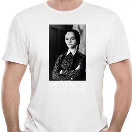 Men's T Shirts T-shirt Men Tshirt The Dark Is Afraid Of Me Wednesday Addams Family Halloween Unisex Shirt Clothing