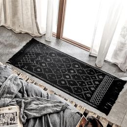 Carpets Moroccan Area Rugs Nordic Living Room Soft Flannel Bedroom Bedside Blanket Non-Slip Kitchen Door Mat Tatami Home Decor236C