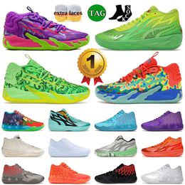 Basketball shoes MB.03 LaMelo ball shoes mb 01 Chino Hills FOREVER RARE GutterMelo Toxic Nickelodeon Slime Beige MB.02 melo OG Luxury Men Womens Dhgate big size 36-46