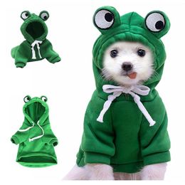 Dog Apparel Pet Clothes Cute Fruit Pattern Warm Sweater Puppy Jumpsuit Cat Pyjamas Pets Soft Thickening Warmer Pup Shirt Dogs Hood2462