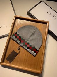 2023New Designer Men's Knitted Hat Winter Woollen Hat Fashion Warm Skull Hat Ski Travel Classic Luxury Beanie HatSS12