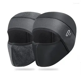 Berets Warm Riding Mask Motorcycle Bike Cap Fleece Windproof Anti-dust Ski Face UV Protection Headgear Cycling Hat Keep