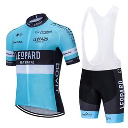 2022 New Leopard Cycling Jersey 19D Bike Shorts Set Ropa Ciclismo MENS Summer Quick Dry BICYCLING Maillot Bottom Clothing230B