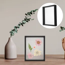 Frames Magnetic Po Frame Bed Room Decor Dried Flower Display Bedromroom Decorations Glass Home Supplies