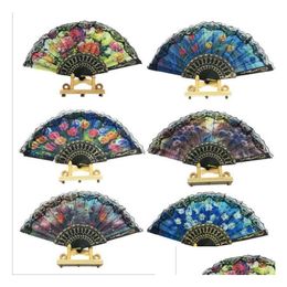 30/80Pcs Personalized Engraved Folding Hand Fan Wedding