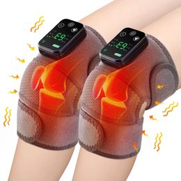 Leg Massagers Eletric Knee Temperature Massager Shoulder Heating Vibration Massage Elbow Joint Thermal Therapy Pad Arthritis Relief 231121