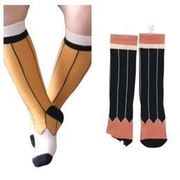 Kids socks children pencil pattern socks Baby girls cotton knee length socks Spring autumn sweet kids stripe sock boys stockings A00433