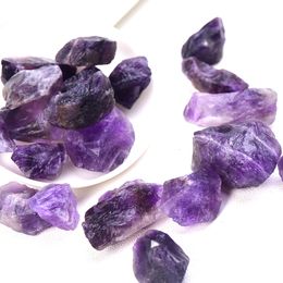 Decorative Objects 1PC Natural Amethyst Irregular Healing Stone Purple Gravel Mineral Specimen Raw Quartz Crystal Gift Jewelry Accessory Home Decor 230422