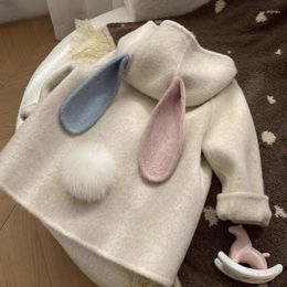 Jackets South Korea Children's Clothing 2023 Autumn And Winter Fur Coat Girl Baby Thick Wool