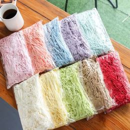 Party Decoration 50/100g Lafite paper DIY Lafite shredded paper Colourful paper scraps DIY wedding Christmas gift box filling material tissue gift packaging 231122