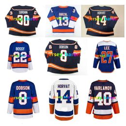 Mathew Barzal Bo Horvat CCM Throwback Hockey Jersey Ilya Sorokin Noah Dobson Brock Nelson Mike Y Jean-gabriel Pageau Oliver Wahlstrom Blue rare