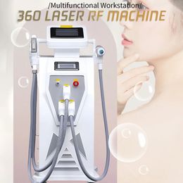 360 Magneto OPT Ice Point Hair Removal Equipment Picosecond Laser Tattoo Removal Carbon Peeling + RF 3 Skin Tighten 3 in 1 Standing Salon