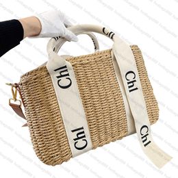 Straw Woody Totes Beach Bags crossbody designer bag handbag luxury shoulder tote bag Crochet Handbags Medium/Small size Travel Bags