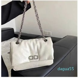 Genuine Leather Fashion Designer shopper Evening Womens Clutch Cross Body pochette Totes metal chain weekender Shoulder