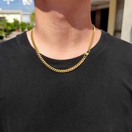 Simple Hip Hop Titanium Steel Necklace round Grinding Cuba Jeans Button Personality Trend Hiphop Ornament Wholesale
