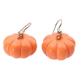 Dangle Earrings Pumpkin Earring Clip Gift Women Halloween Teenage Girls Gifts Festival Fashion Stud Autumn Jewelry Accessories