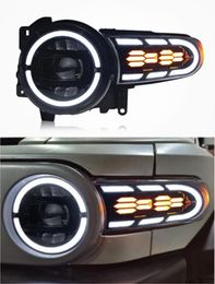 LED Daytime Running Light Turn Signal Head Lamp for Toyota FJ Cruiser 2007-2020 Headlight Car Accessories