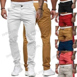 Men's Pants Autumn New Casual Pants Men's Slim Fit Solid Color Pants Business Casual Pants Fashion Men's Clothing T231122