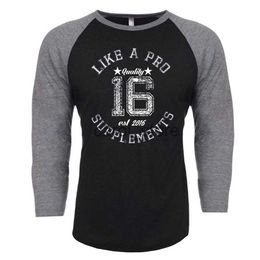 Men's T-Shirts Gym Fitness Skinny Shirt Men Casual Cotton Long Sleeves T-shirt Male Bodybuilding Workout Patchwork Tees Sport Tops Clothes J231121