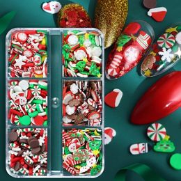 Nail Art Decorations Christmas Charm Sprint Polymer Clay Sheet DIY Snowflake Accessories Holiday Ergonomics 231121