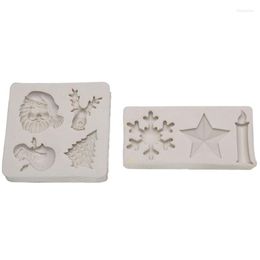 Baking Moulds Christmas Theme Silicone Molds 3D Chocolate Mould Mini Candy Mold