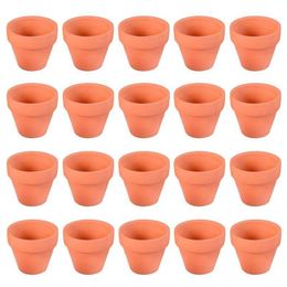 20Pcs Small Mini Terracotta Pot Clay Ceramic Pottery Planter Cactus Flower Pots Succulent Nursery Pots Great For Plants Crafts Y202629